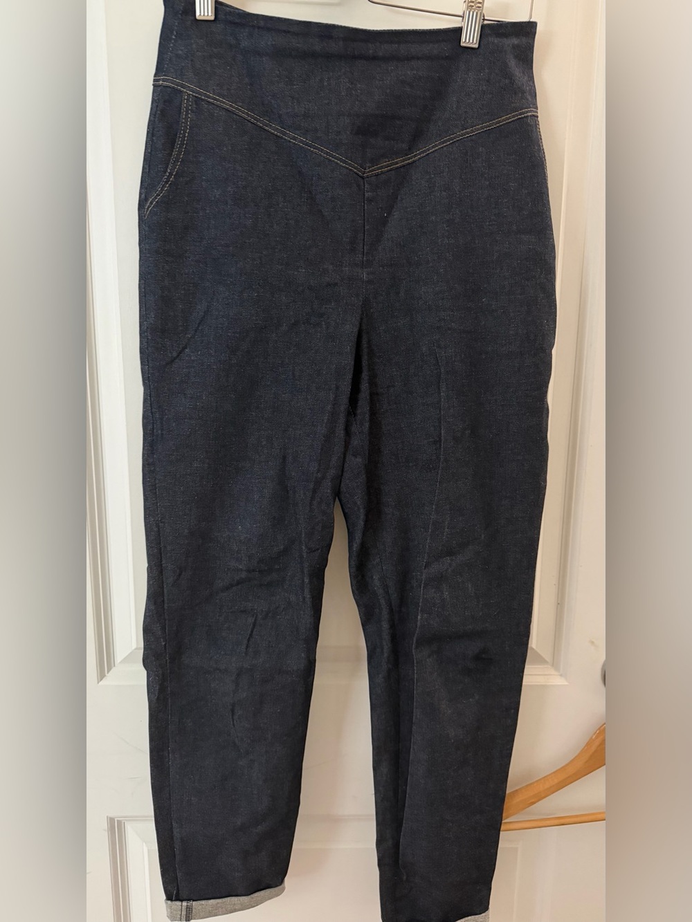 GUC Hemet stretchy high waisted denim trousers sz M